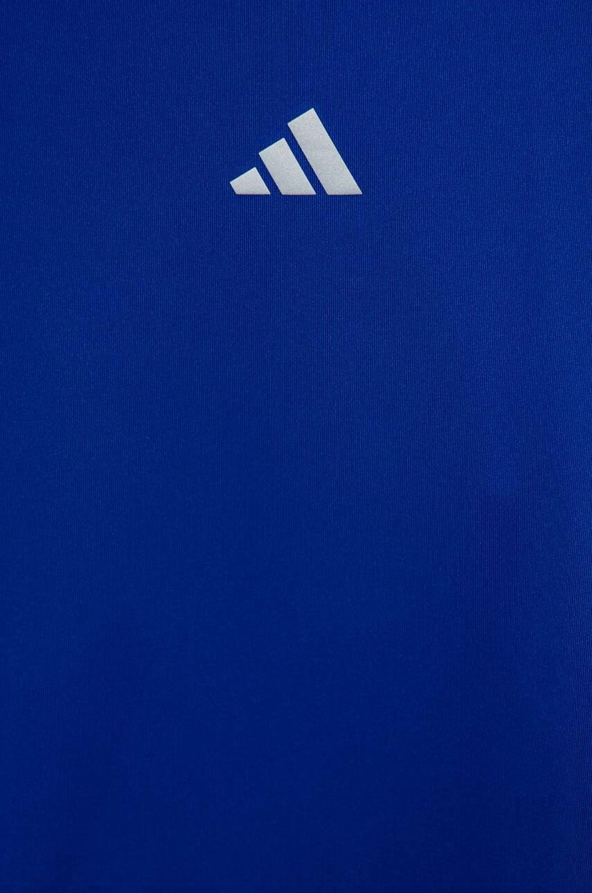 adidas Детска тениска U RUN 3S в синьо с принт - Pepit.bg