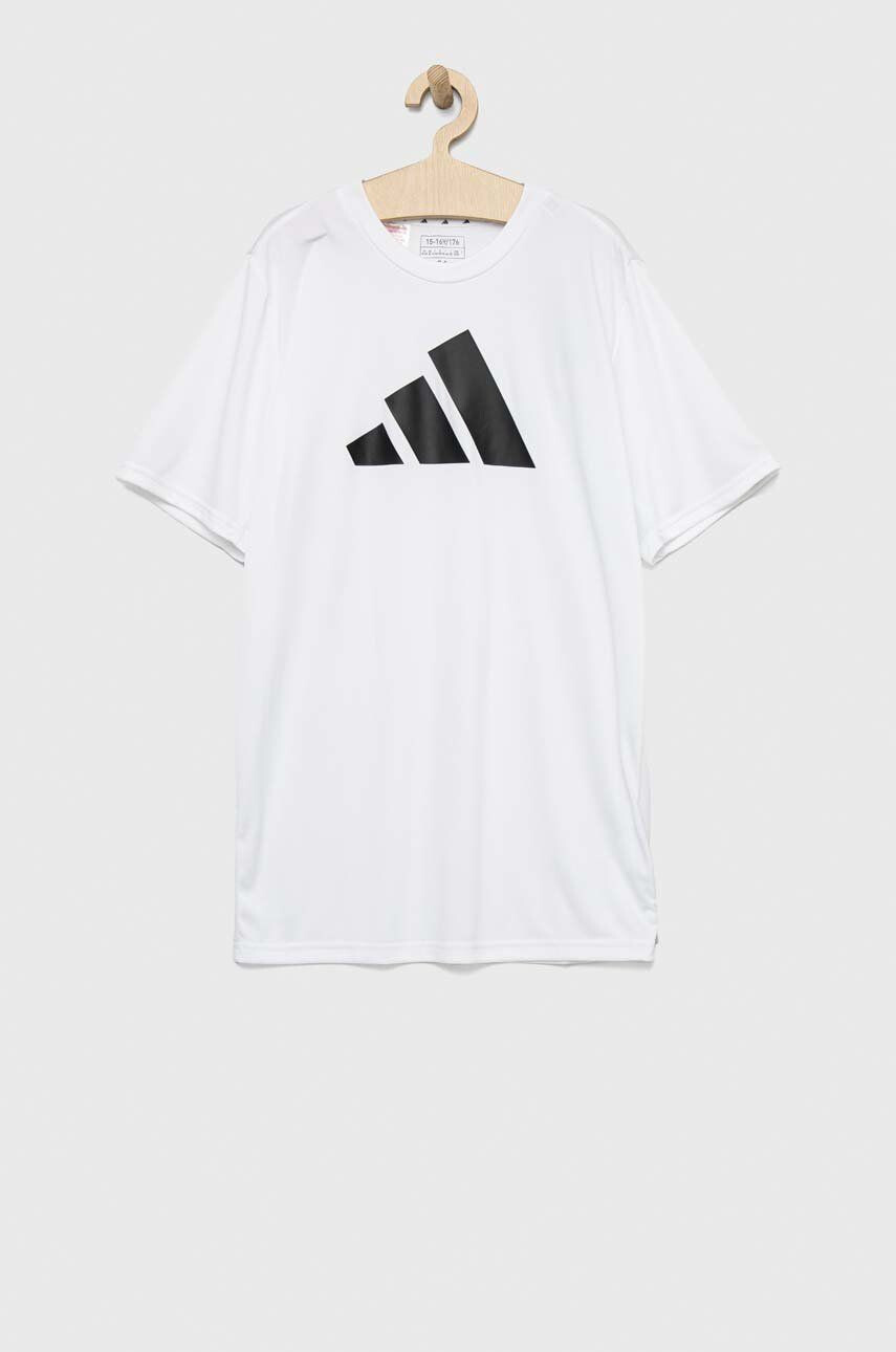 adidas Детска тениска U TR-ES LOGO в бяло с принт - Pepit.bg