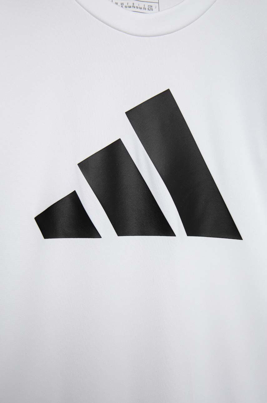 adidas Детска тениска U TR-ES LOGO в бяло с принт - Pepit.bg