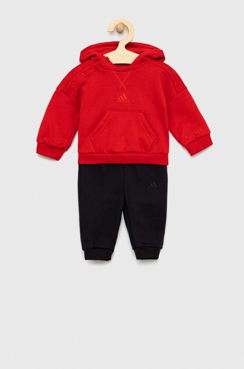 adidas Детски анцуг в червено - Pepit.bg