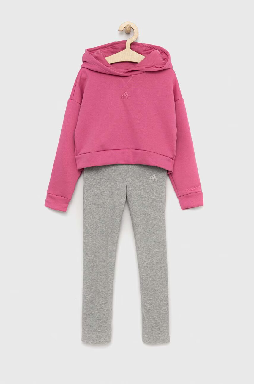 adidas Детски анцуг G HOOD в лилаво - Pepit.bg
