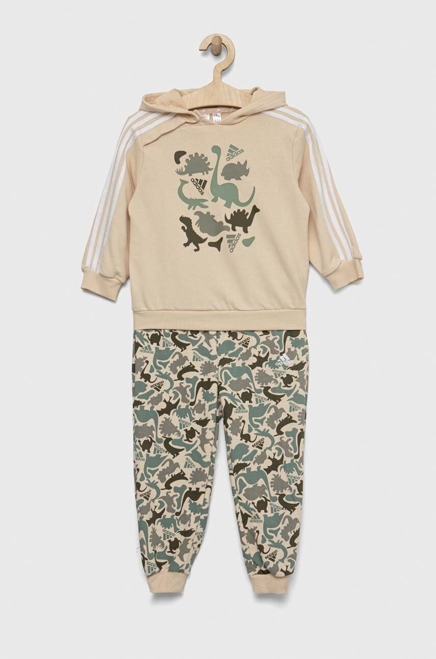 adidas Детски анцуг I AOP FT в бежово - Pepit.bg