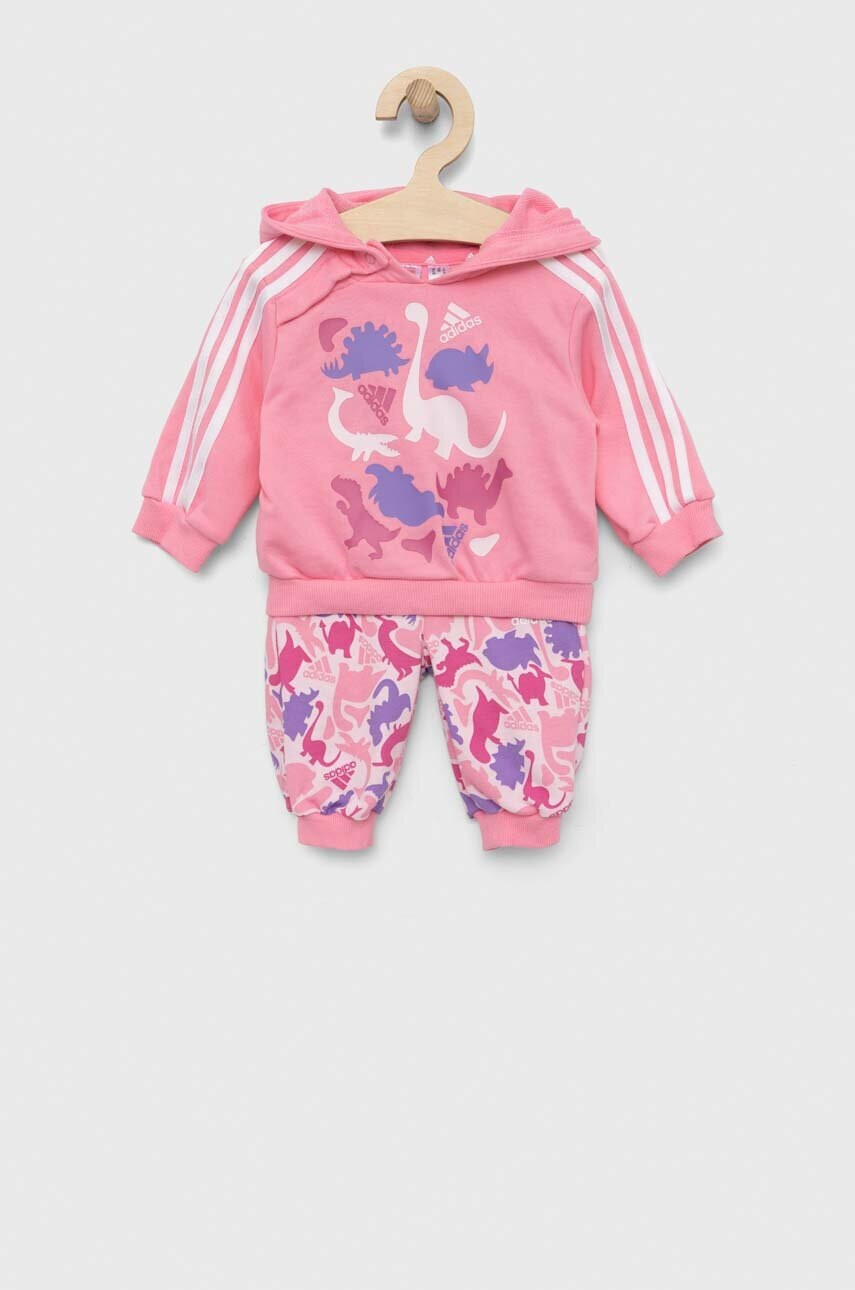 adidas Детски анцуг I AOP FT в розово - Pepit.bg