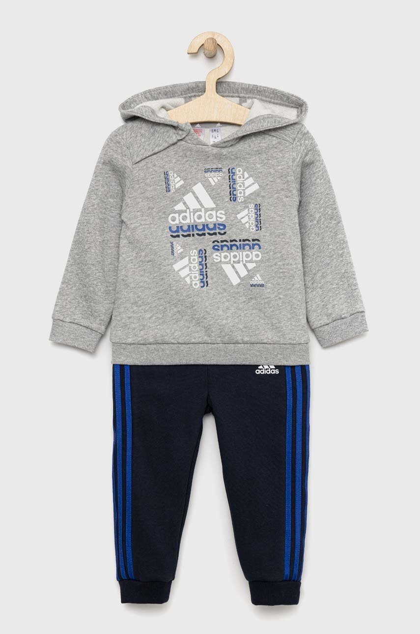 adidas Детски анцуг I BLUV FL в сиво - Pepit.bg