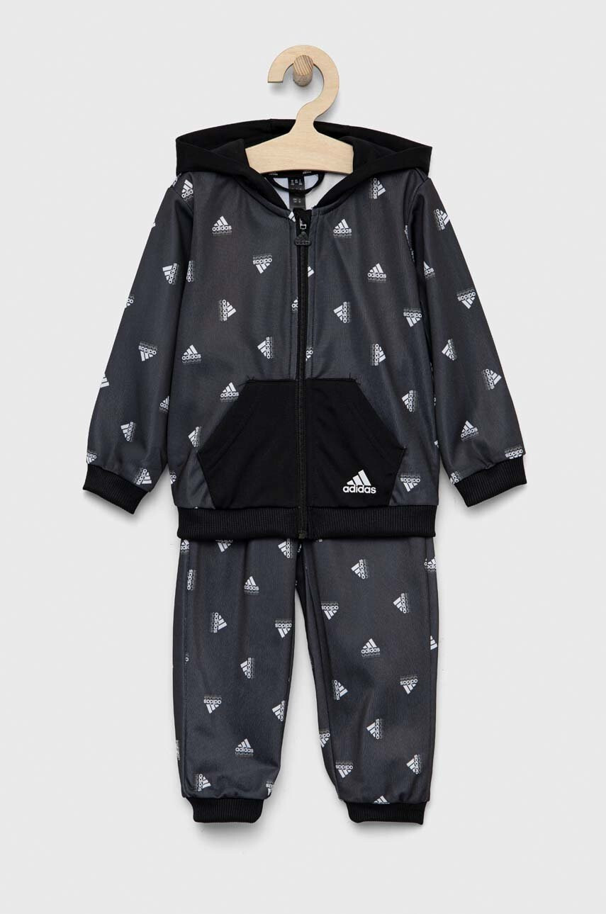 adidas Детски анцуг I BLUV SHINY в сиво - Pepit.bg