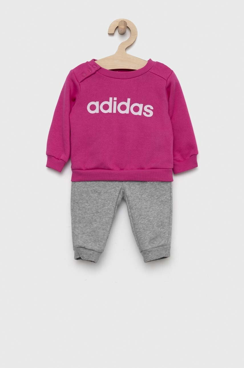 adidas Детски анцуг I LIN FL в розово - Pepit.bg