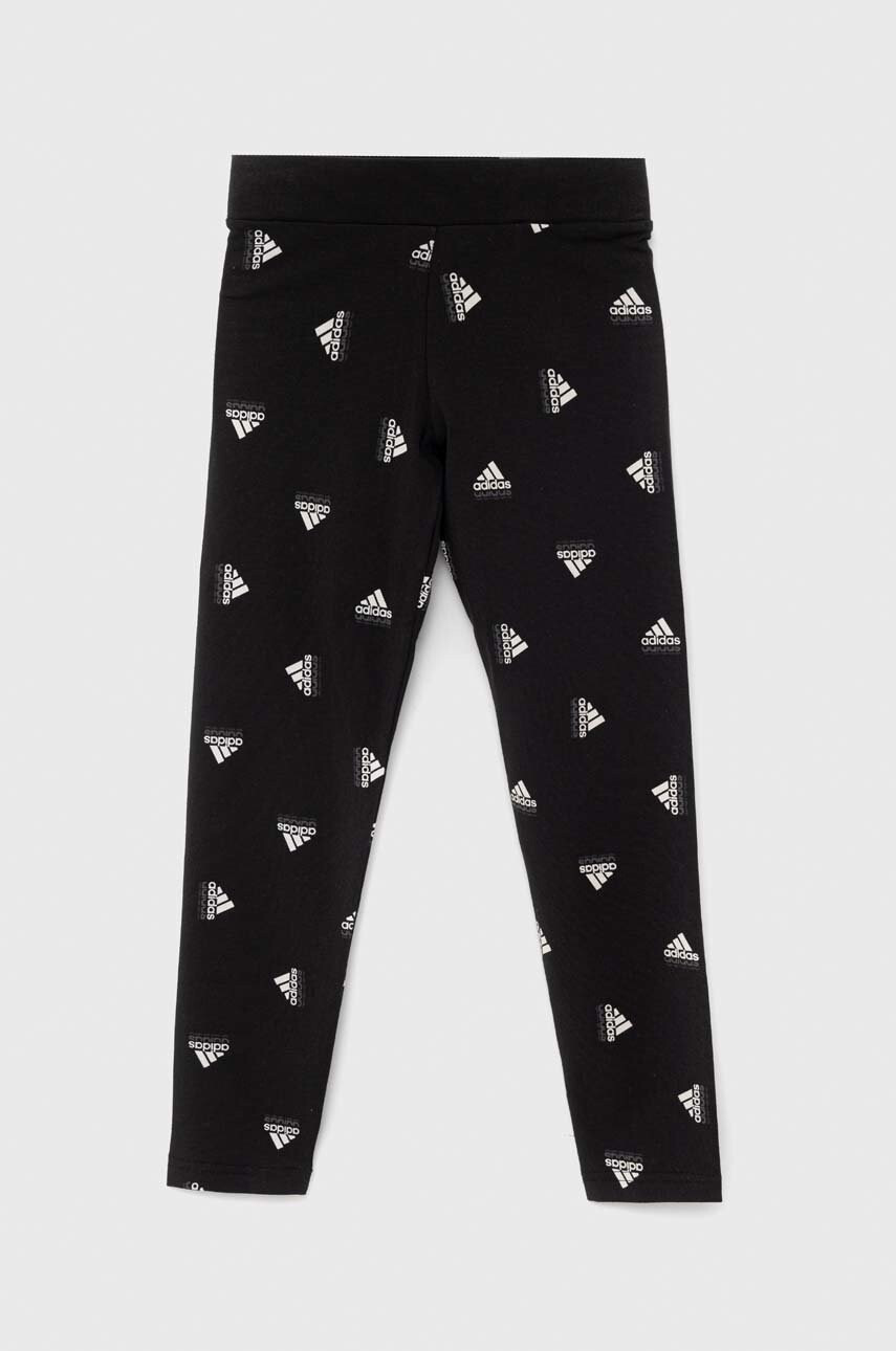 adidas Детски клин G BLUV в черно с десен - Pepit.bg