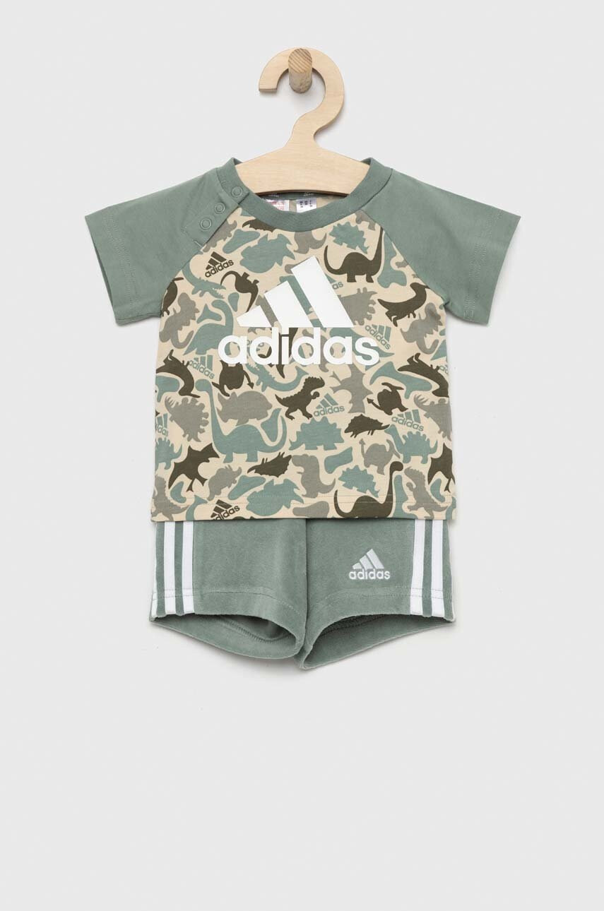 adidas Детски комплект I AOP CO T SET в зелено - Pepit.bg