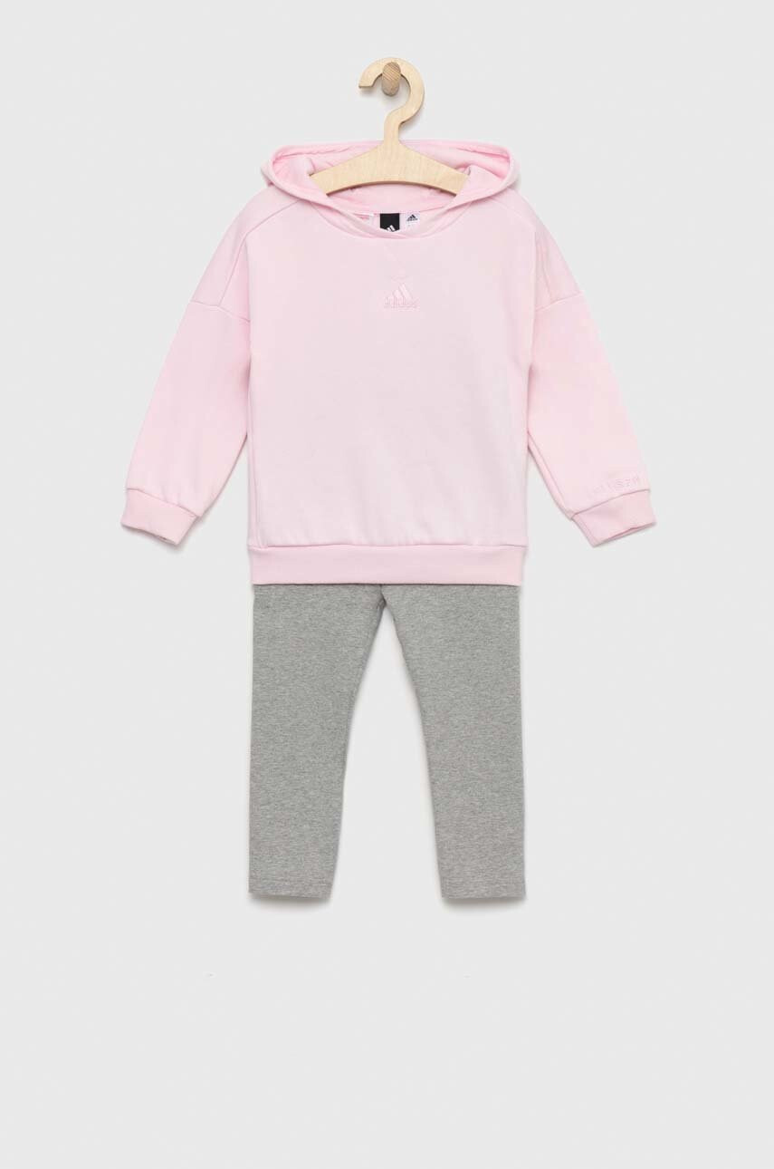 adidas Детски комплект IN G HOOD FL в розово - Pepit.bg