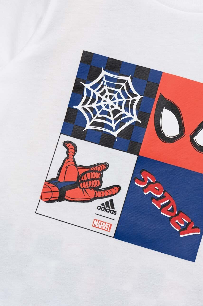adidas Детски комплект x Marvel в бяло - Pepit.bg