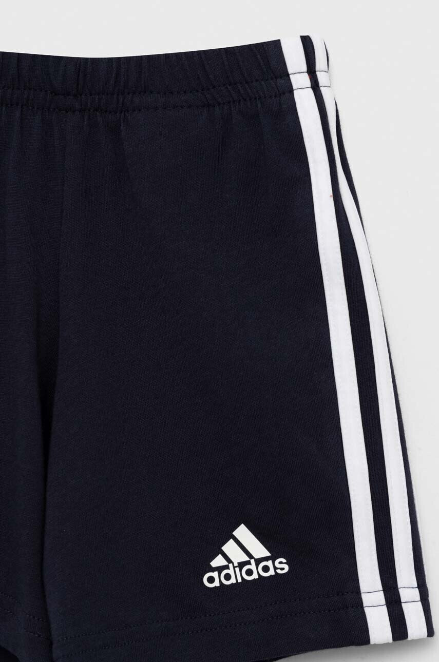 adidas Детски памучен комплект I 3S в червено - Pepit.bg