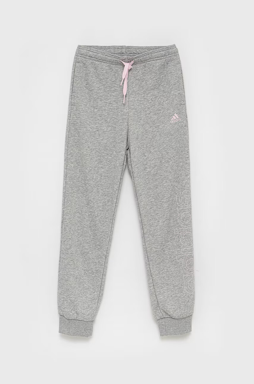 adidas Детски панталон GS4304 в меланж на сиво - Pepit.bg