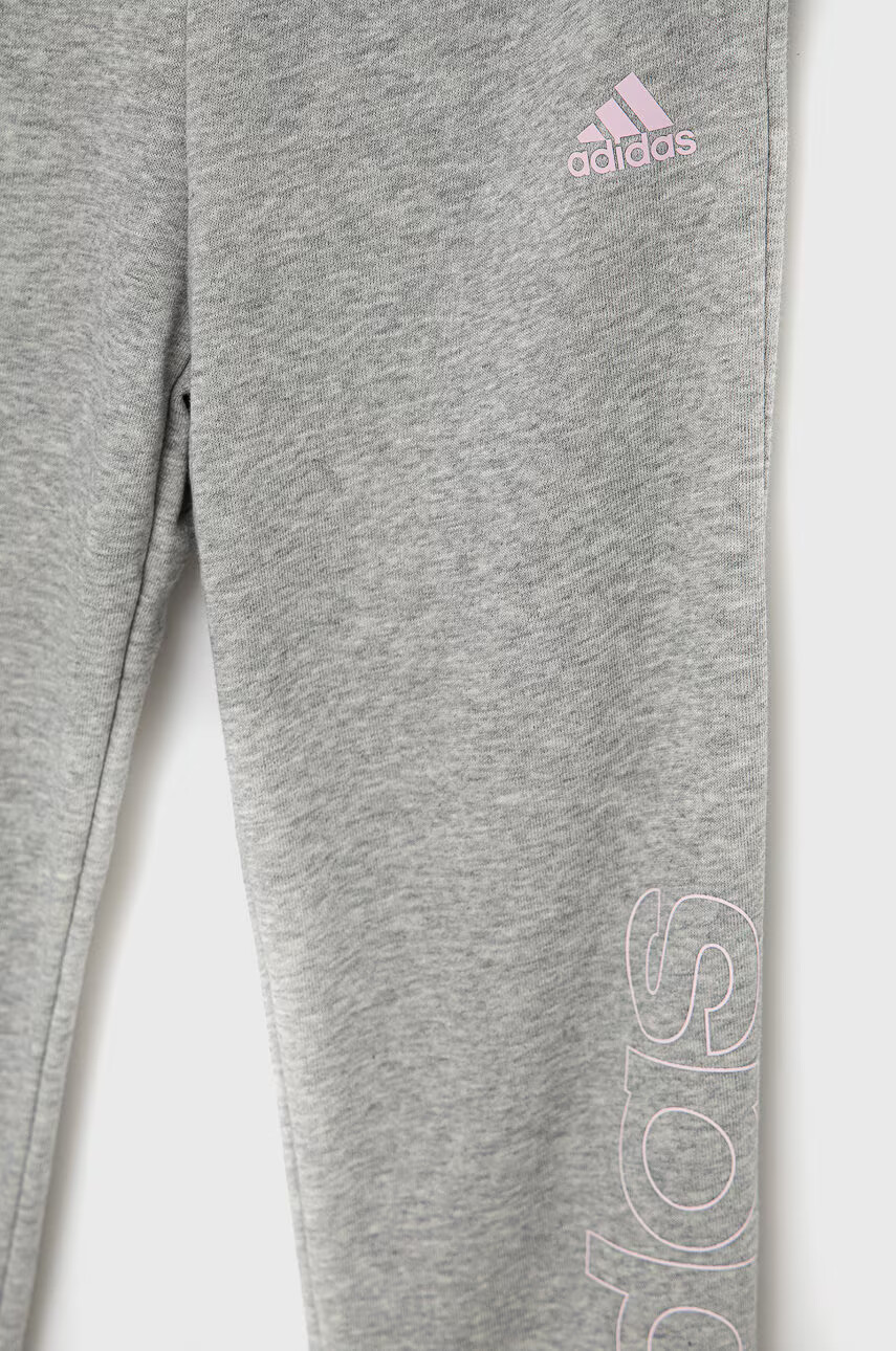 adidas Детски панталон GS4304 в меланж на сиво - Pepit.bg