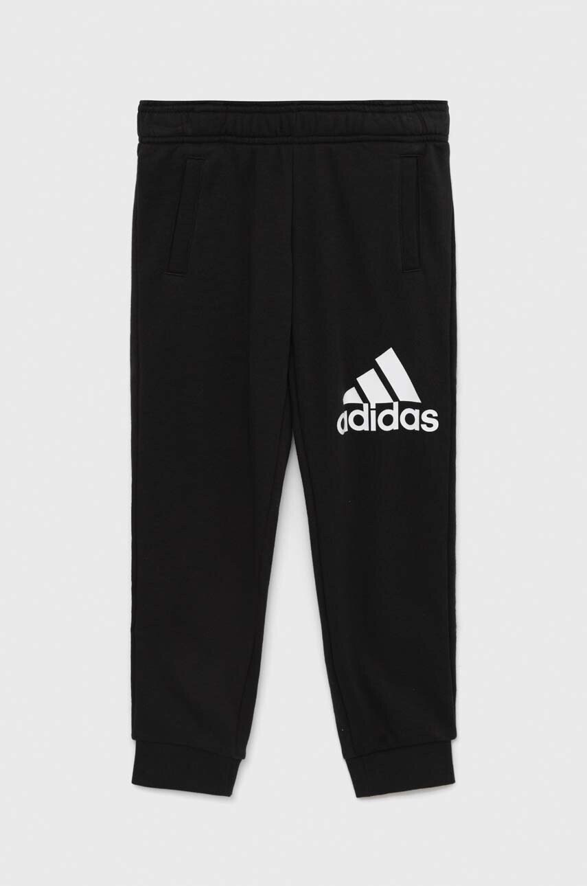 adidas Детски спортен панталон U BL в черно с принт - Pepit.bg