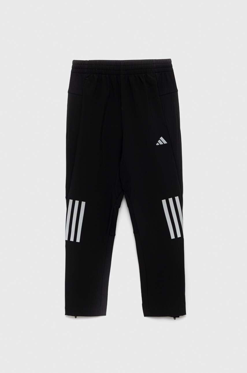 adidas Детски спортен панталон U RUN WV в черно с принт - Pepit.bg