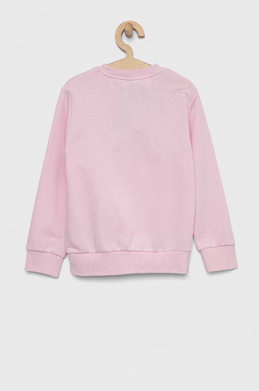 adidas Детски суичър LK в розово с принт - Pepit.bg