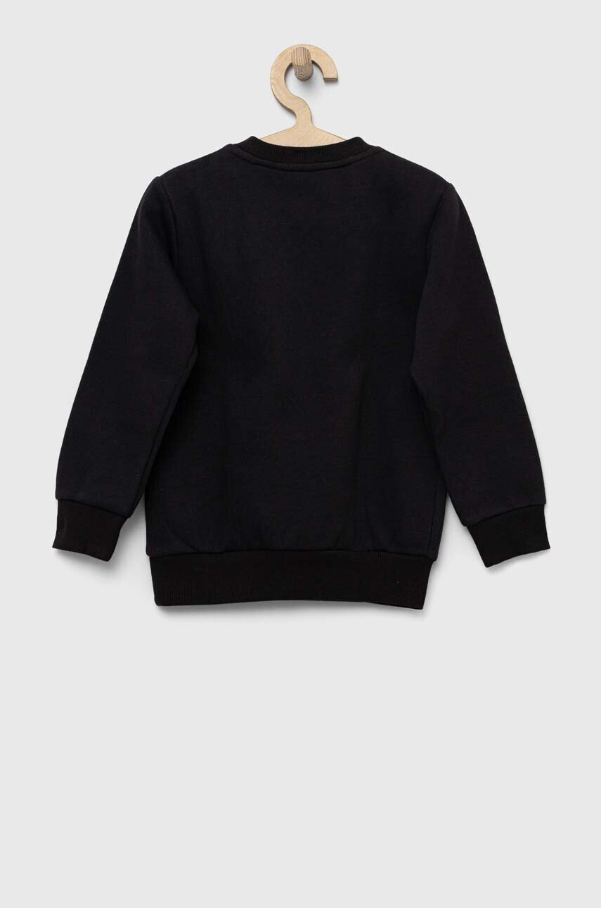 adidas Детски суичър LK 3S FL в черно с апликация - Pepit.bg