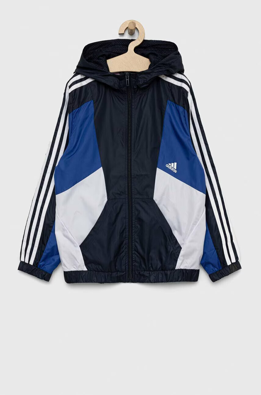 adidas Детско яке U 3S CB WB в тъмносиньо - Pepit.bg