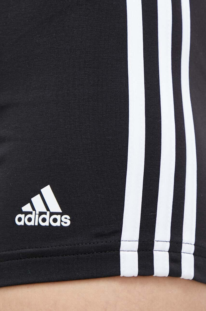 adidas Къс панталон в черно с десен с висока талия - Pepit.bg