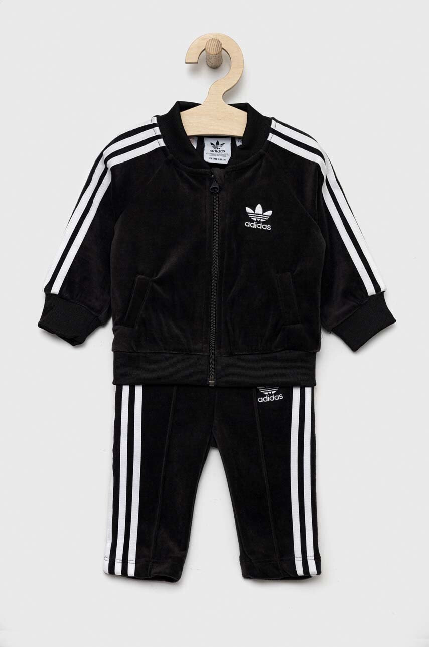 adidas Originals Бебешки анцуг в черно - Pepit.bg