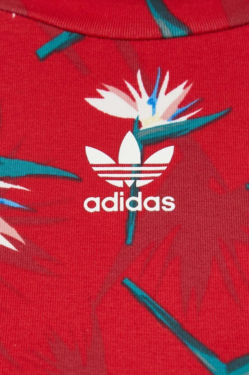 adidas Originals Боди Thebe Magugu дамско в червено - Pepit.bg