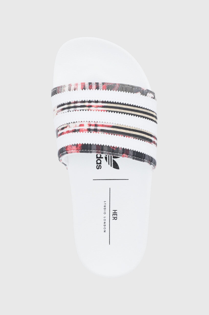 adidas Originals Чехли H00569 дамски в бяло - Pepit.bg
