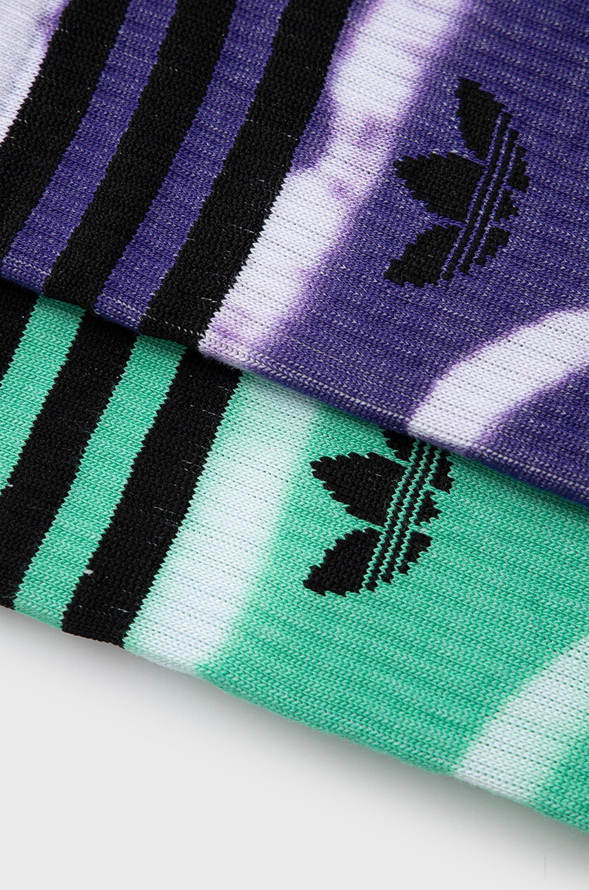 adidas Originals Чорапи (2 чифта) HC9538 дамски в зелено - Pepit.bg