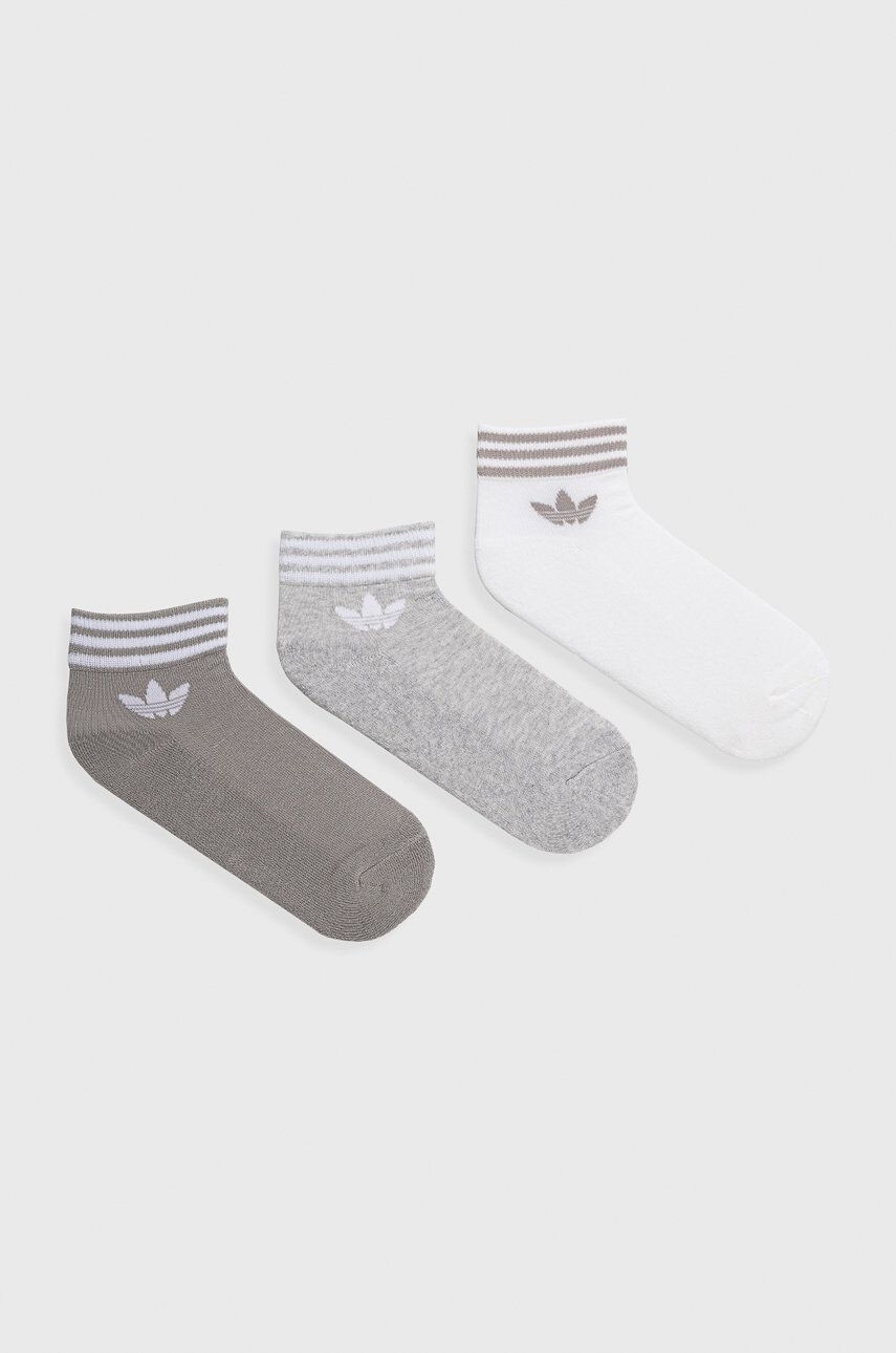 adidas Originals Чорапи (3 чифта) мъжки в сиво - Pepit.bg