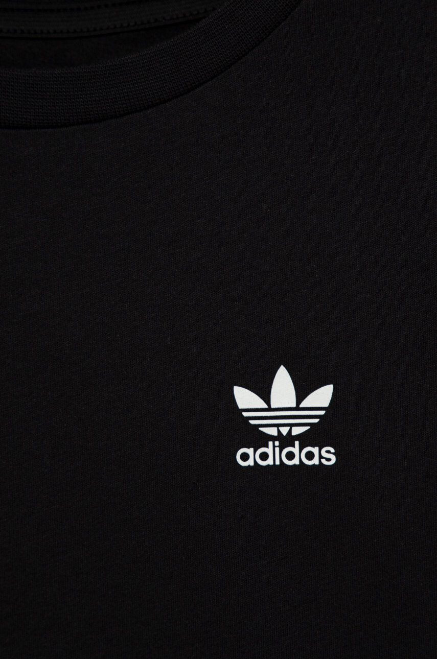 adidas Originals Детска тениска HC9582 в черно с изчистен дизайн - Pepit.bg