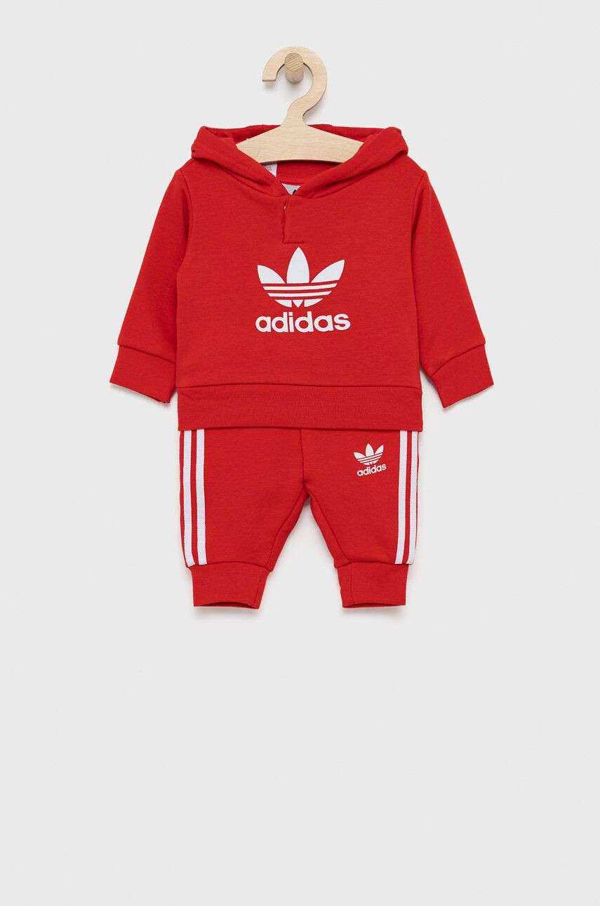 adidas Originals Детски анцуг HE4672 в червено - Pepit.bg