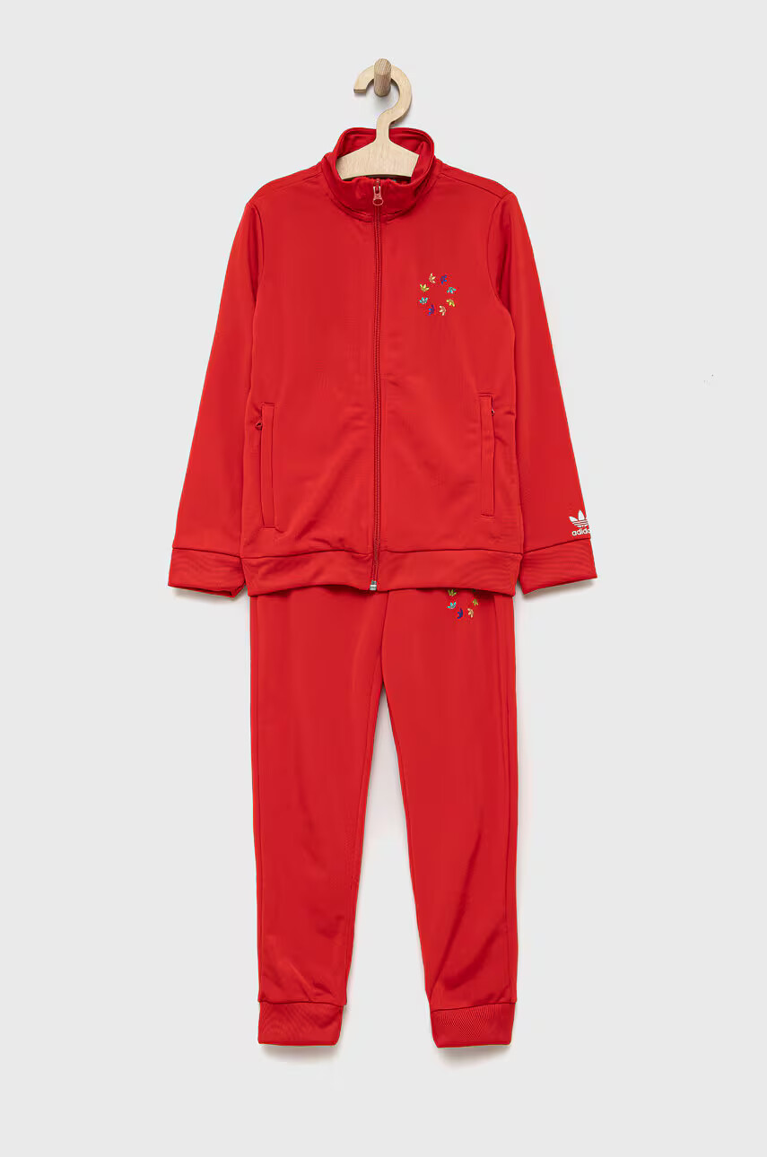 adidas Originals Детски анцуг HB9507 в червено - Pepit.bg