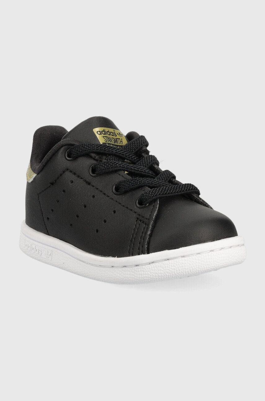 adidas Originals Детски маратонки Stan Smith El I в черно - Pepit.bg