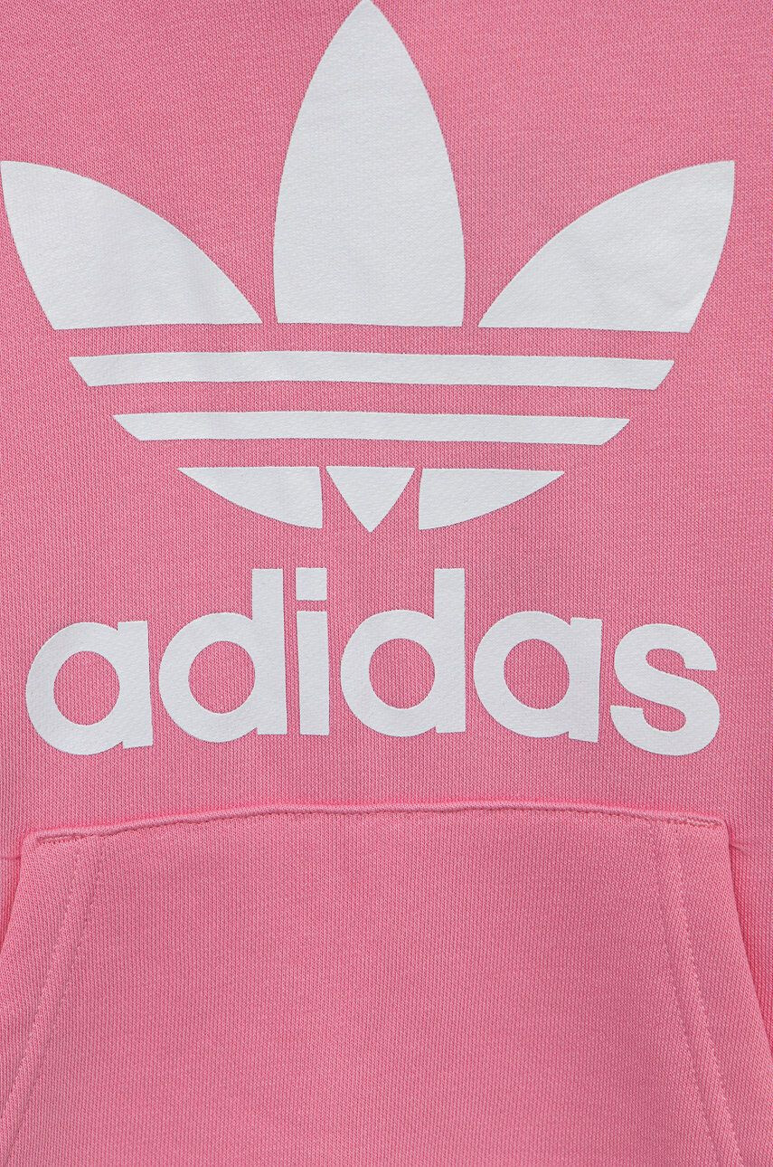 adidas Originals Детски суичър в розово с принт - Pepit.bg