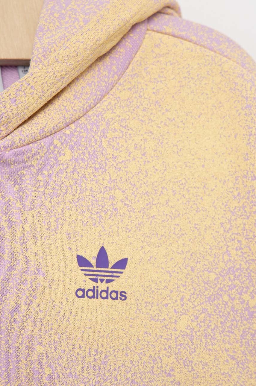 adidas Originals Детски суичър с качулка с десен - Pepit.bg