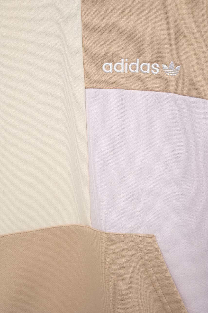 adidas Originals Детски суичър с качулка с десен - Pepit.bg