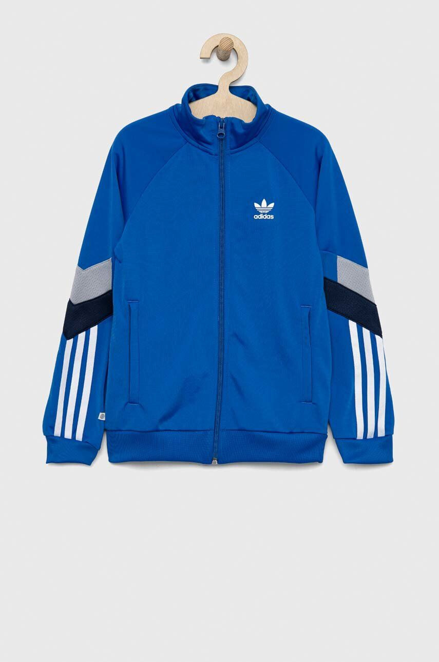 adidas Originals Детски суичър в синьо с изчистен дизайн - Pepit.bg