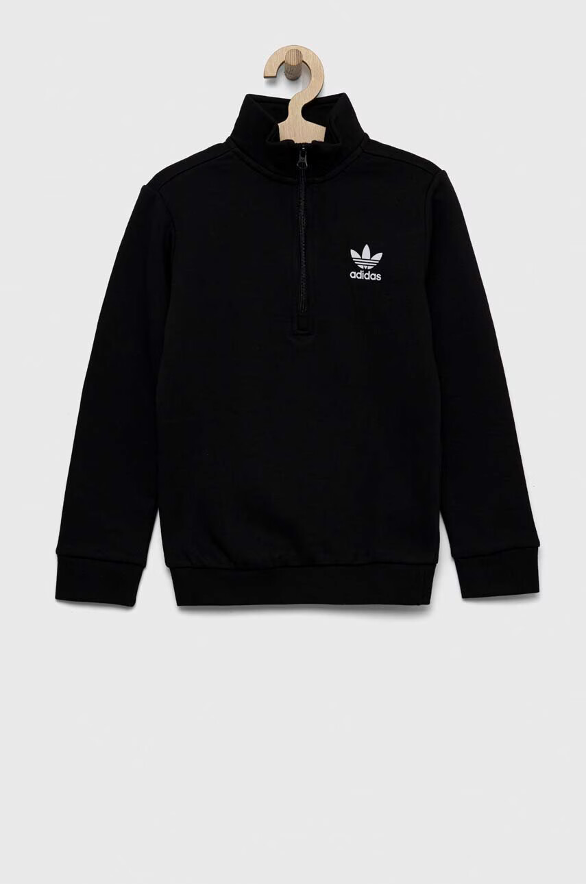 adidas Originals Детски суичър в черно с принт - Pepit.bg
