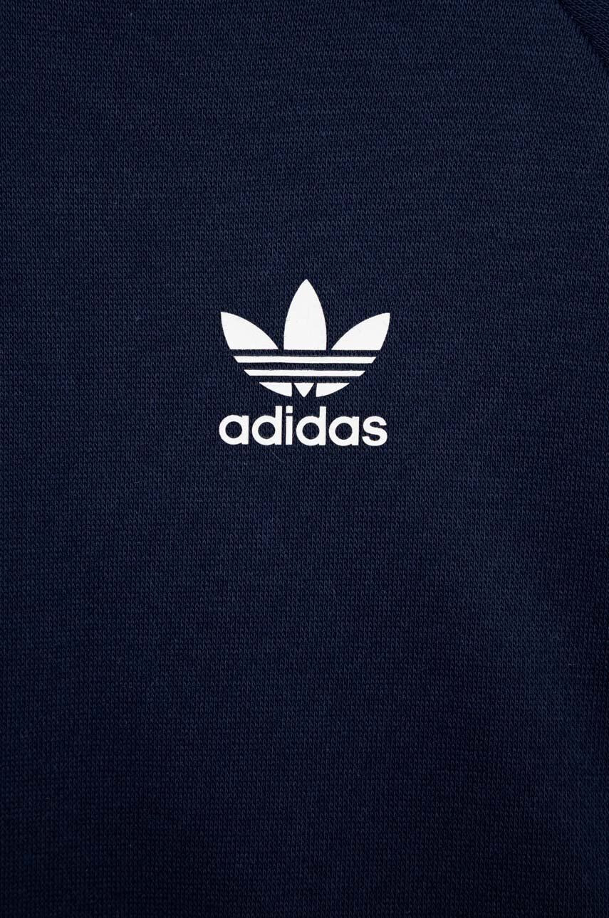 adidas Originals Детски суичър в тъмносиньо с качулка с апликация - Pepit.bg