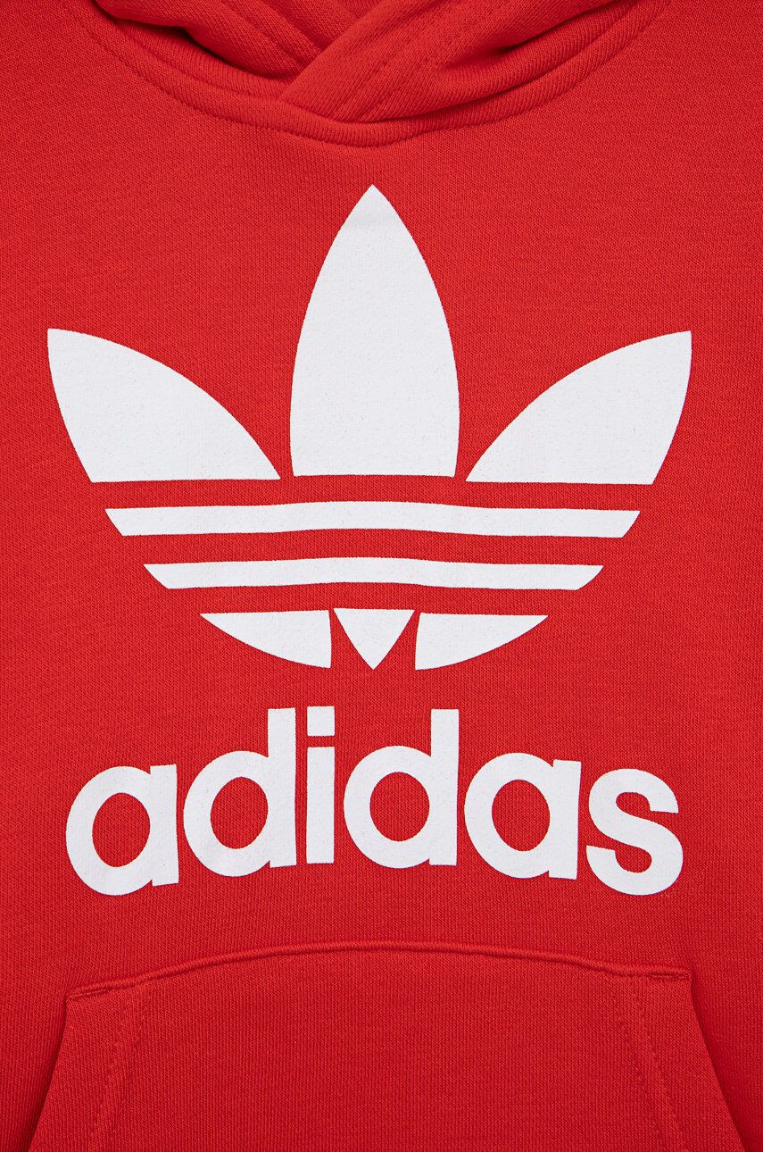 adidas Originals Детски суичър HD2020 в червено с принт - Pepit.bg