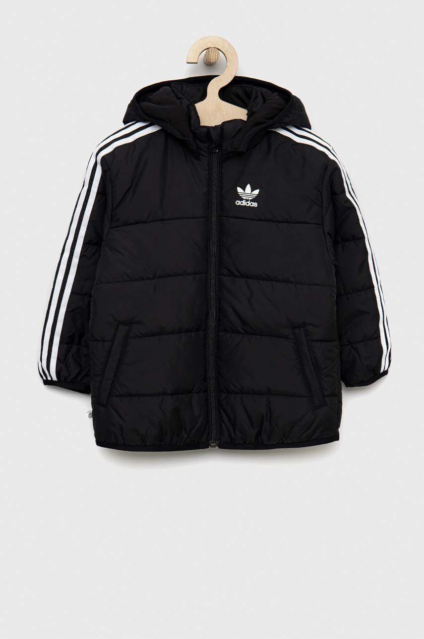 adidas Originals Детско яке в черно - Pepit.bg