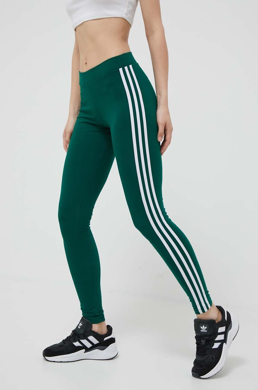 adidas Originals Клин Adicolor Classics 3-Stripes Leggings в зелено с апликация - Pepit.bg