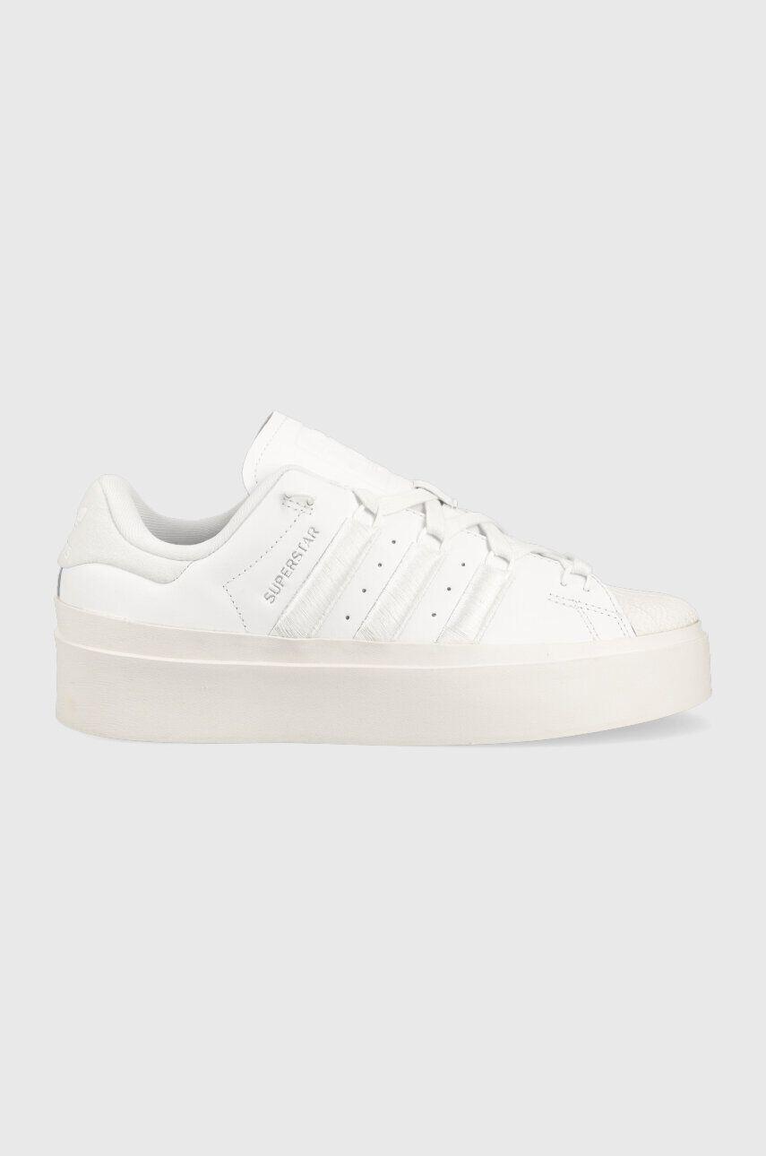 adidas Originals Кожени маратонки Superstar Bonega в бяло - Pepit.bg