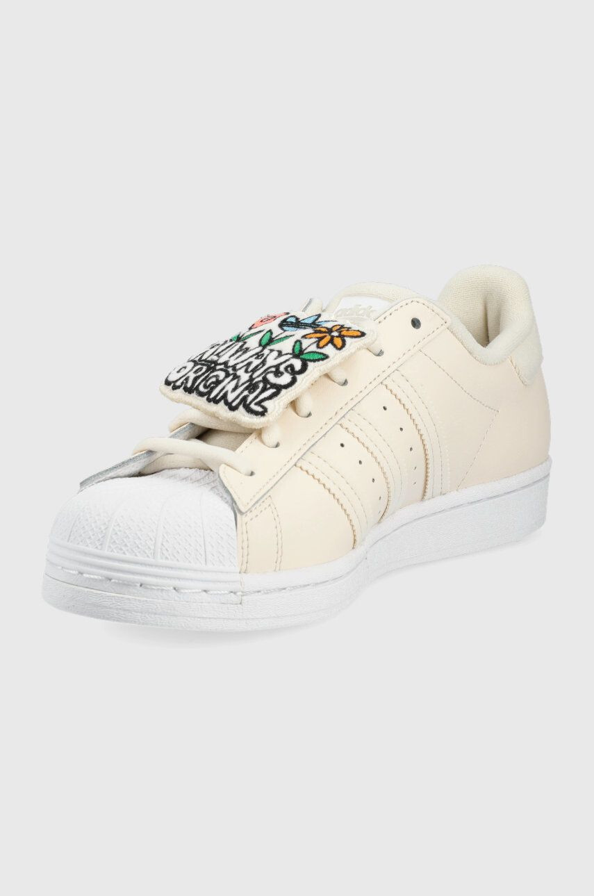 adidas Originals Кожени обувки Superstar GW0592 в бежово - Pepit.bg