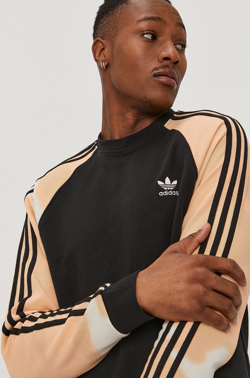 adidas Originals Памучен суичър с десен - Pepit.bg