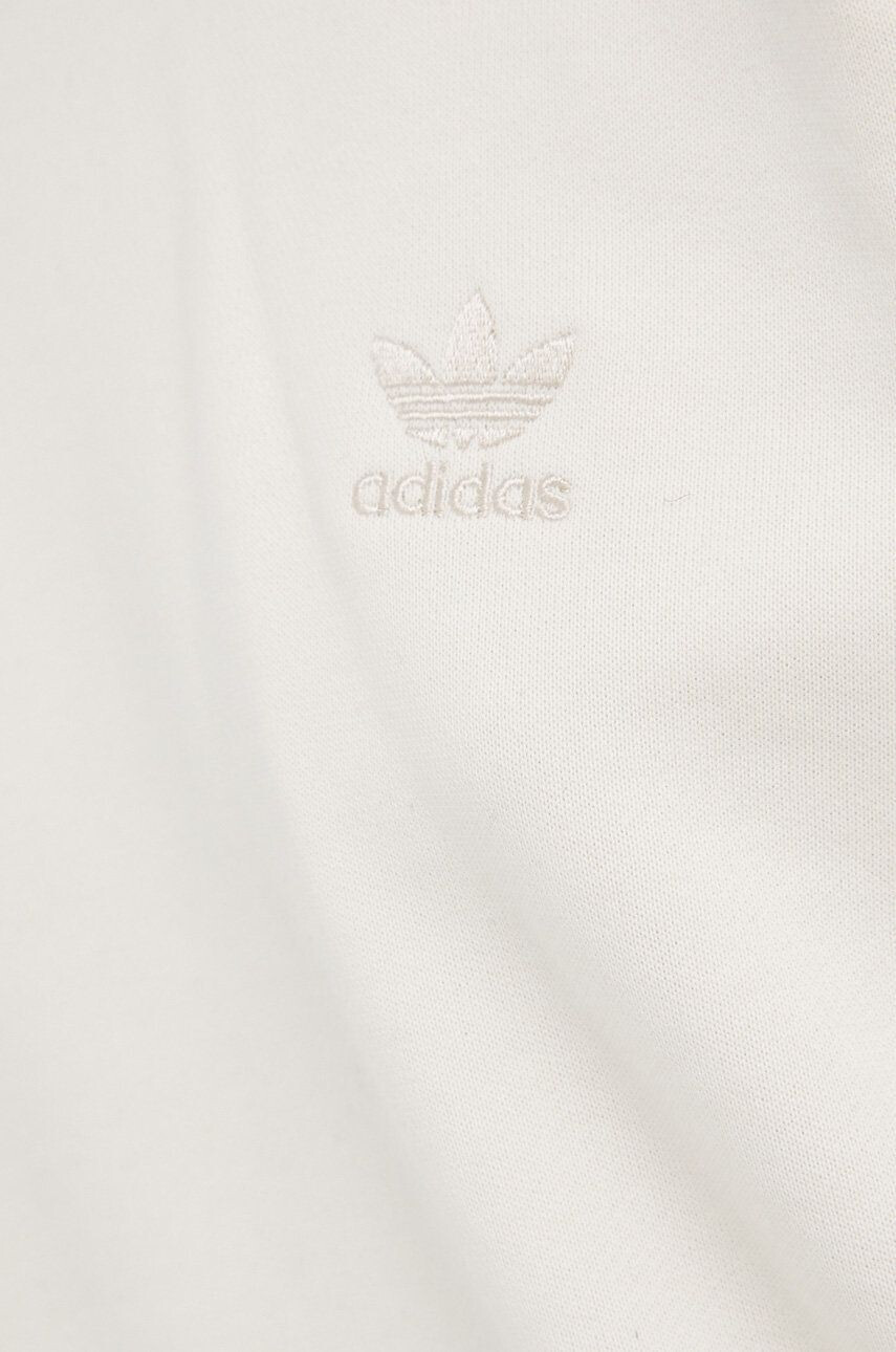 adidas Originals Памучен суичър Adicolor HC2011 дамски в бежово с изчистен дизайн - Pepit.bg