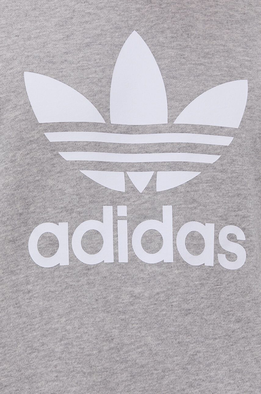 adidas Originals Памучен суичър H06650 мъжки в меланж на сиво - Pepit.bg