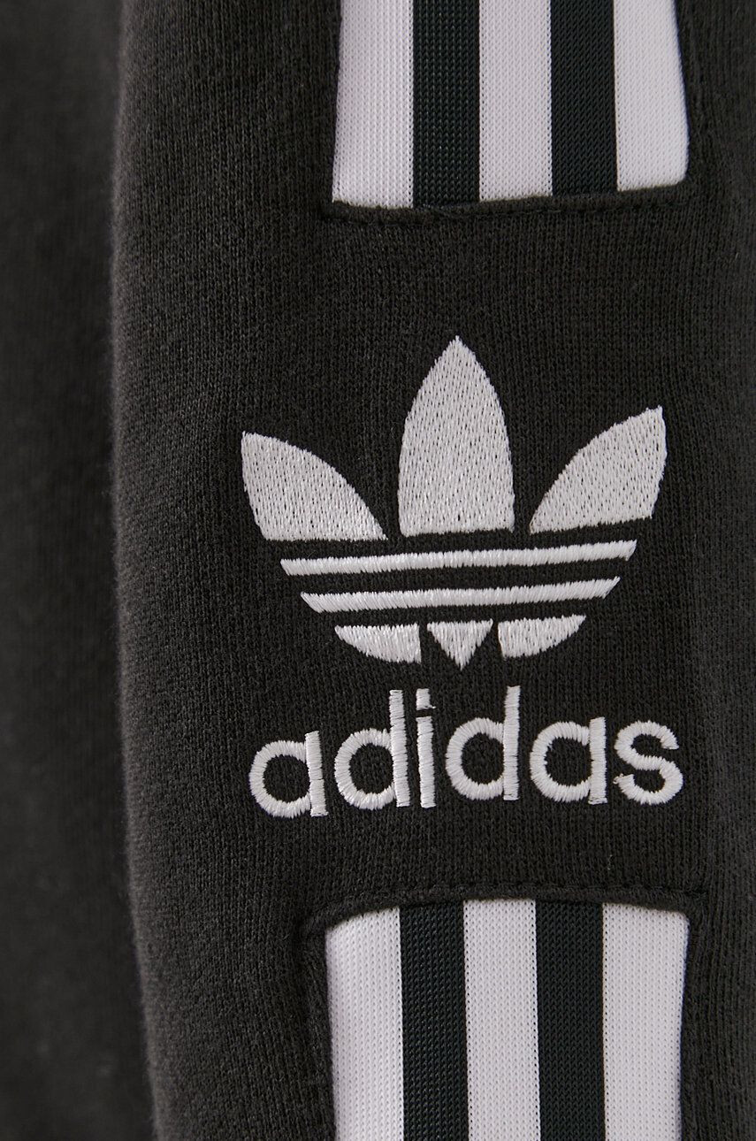 adidas Originals Памучен суичър H41315 в черно с принт - Pepit.bg