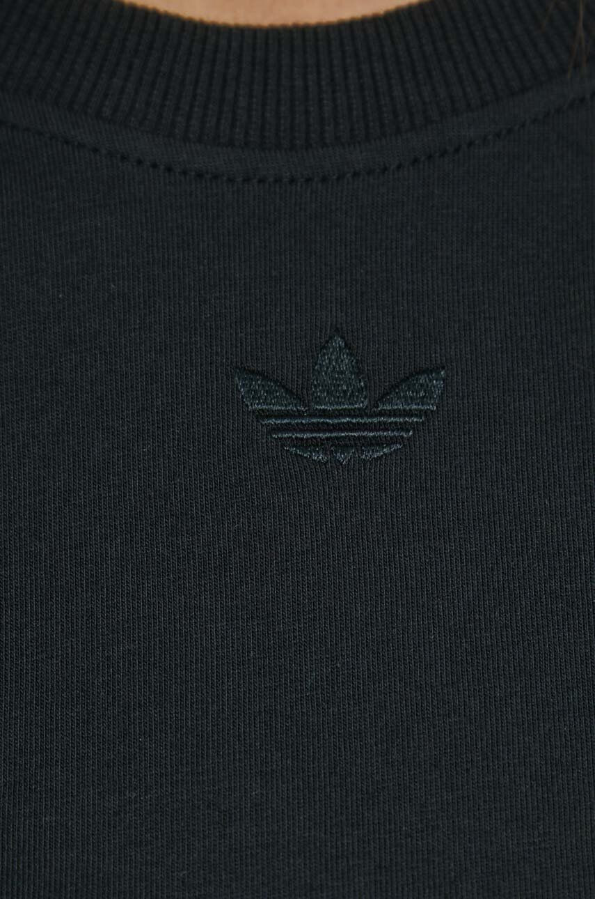 adidas Originals Памучна блуза с дълги ръкави в черно - Pepit.bg