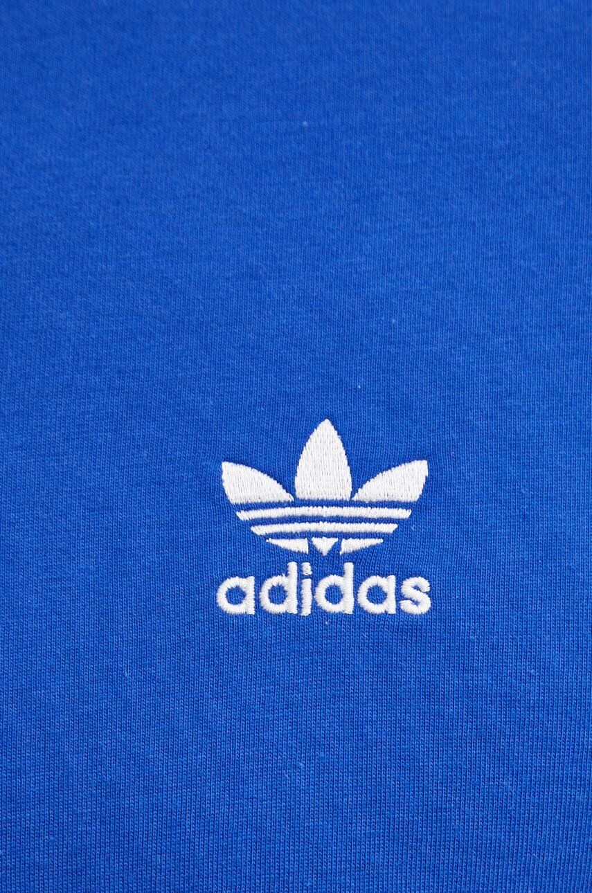 adidas Originals Памучна тениска в синьо с изчистен дизайн - Pepit.bg