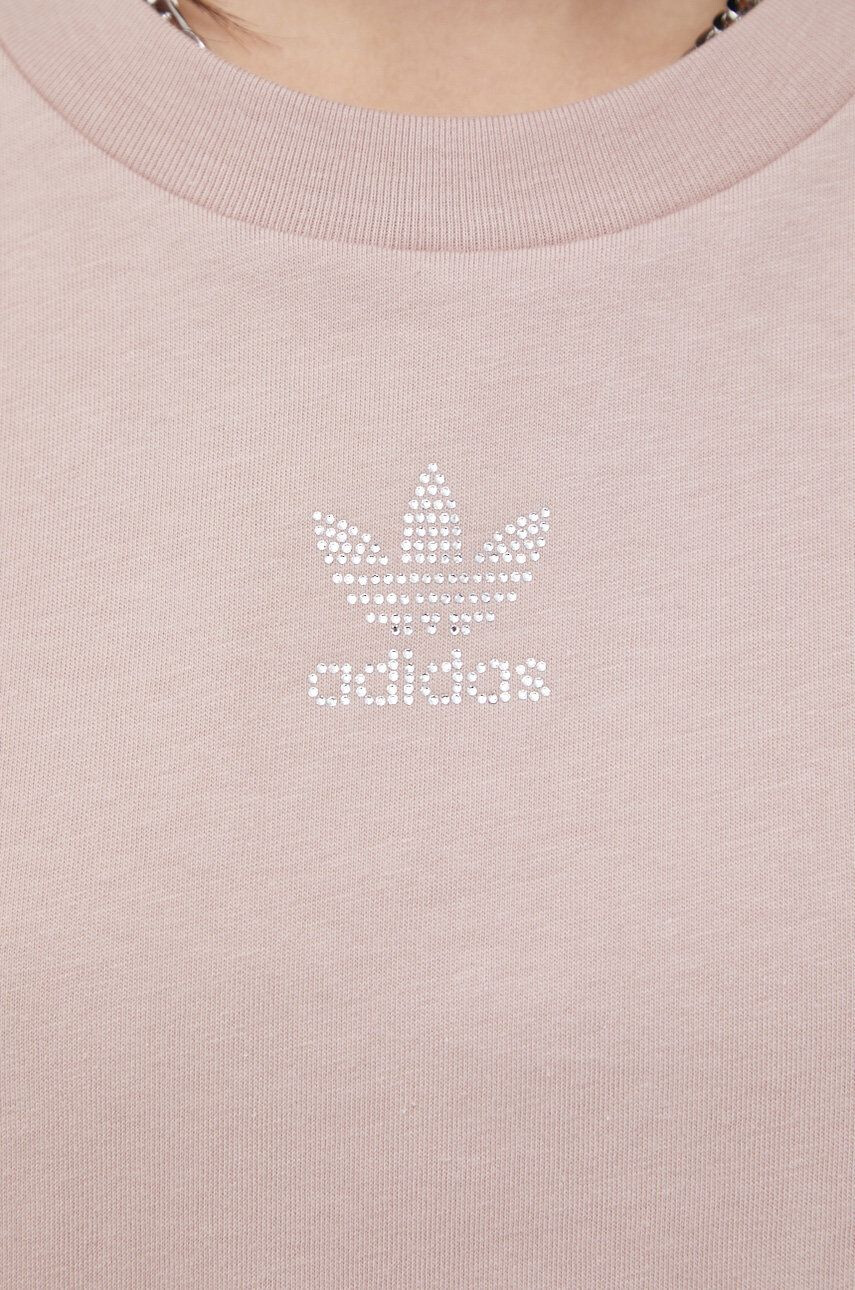 adidas Originals Памучна тениска в бяло - Pepit.bg